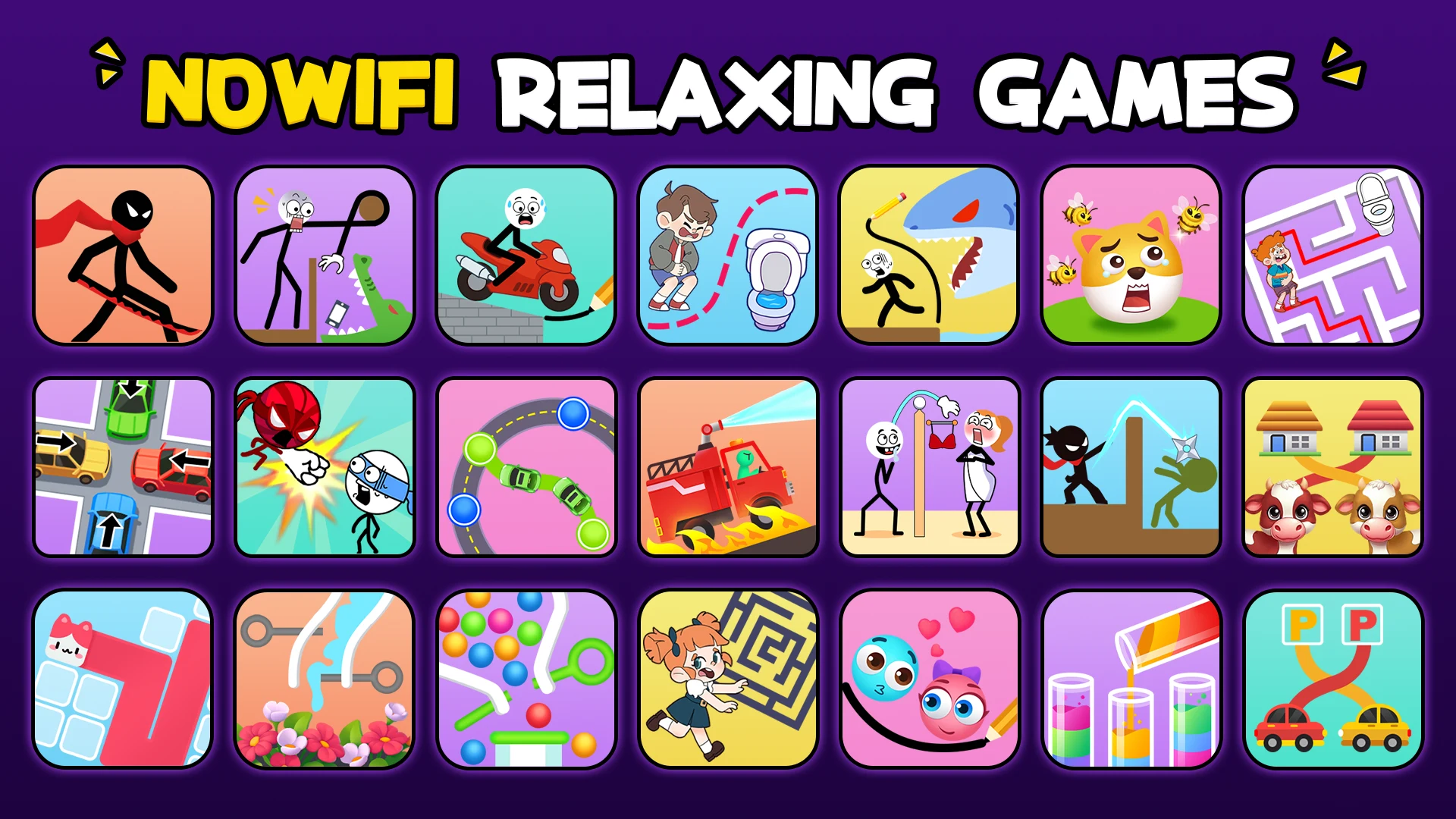 NoWiFi - Relaxing Arcade Games screenshot